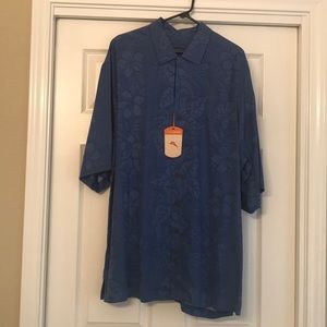 (NWT) LG Tall Tommy Bahama Blue Hawaiian Polo